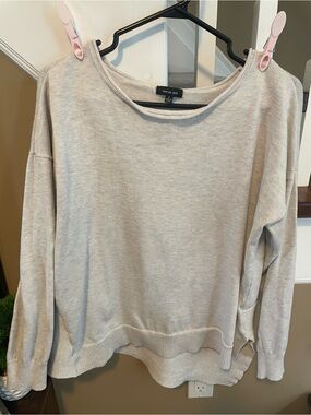 Verve Ami Light Beige Scoop Neck Pullover Sweater